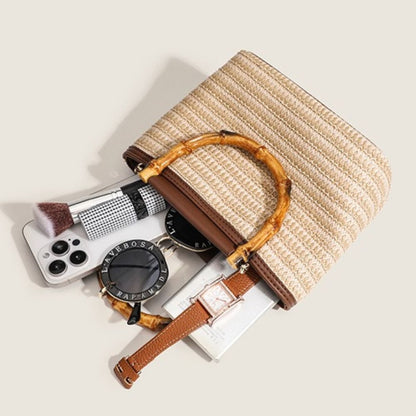 Bolso Fabiola | Rafia y Piel