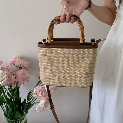 Bolso Fabiola | Rafia y Piel