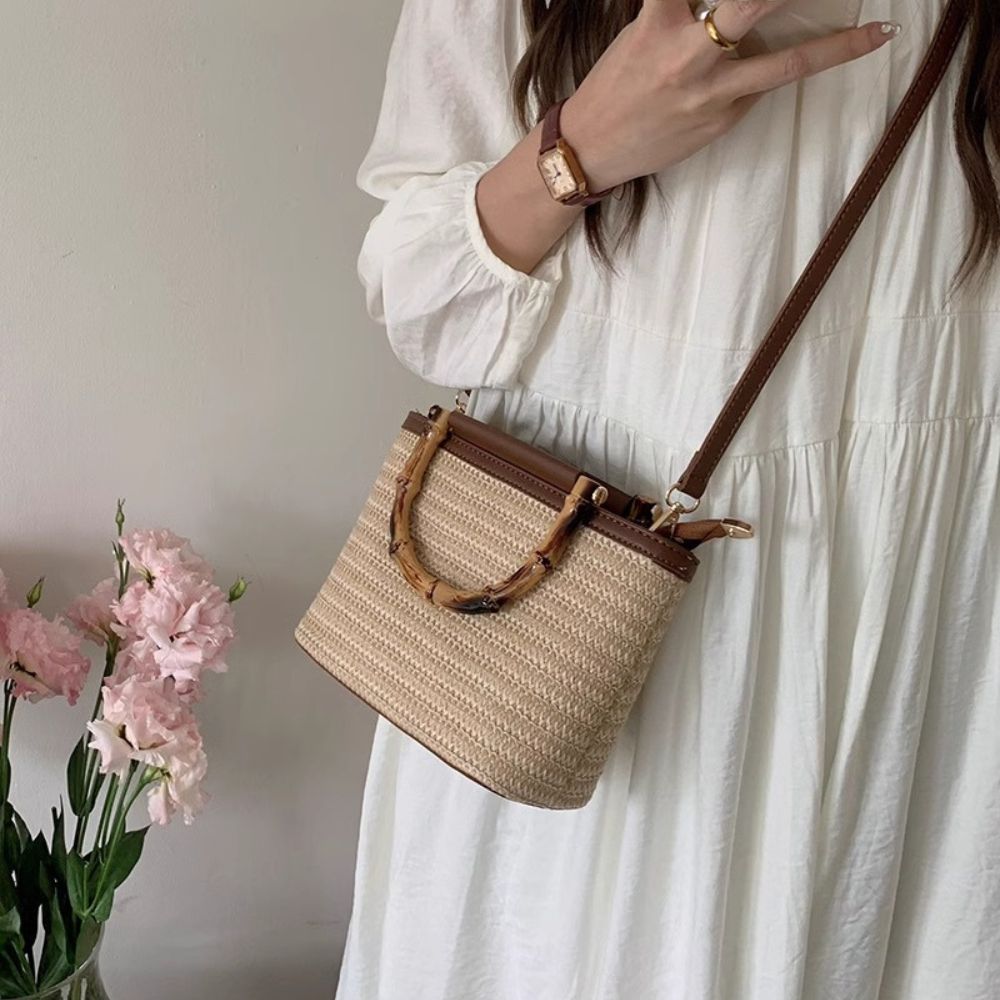 Bolso Fabiola | Rafia y Piel