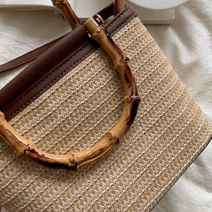 Bolso Fabiola | Rafia y Piel