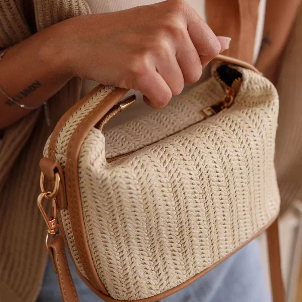 Bolso Tatiana | Rafia y Piel