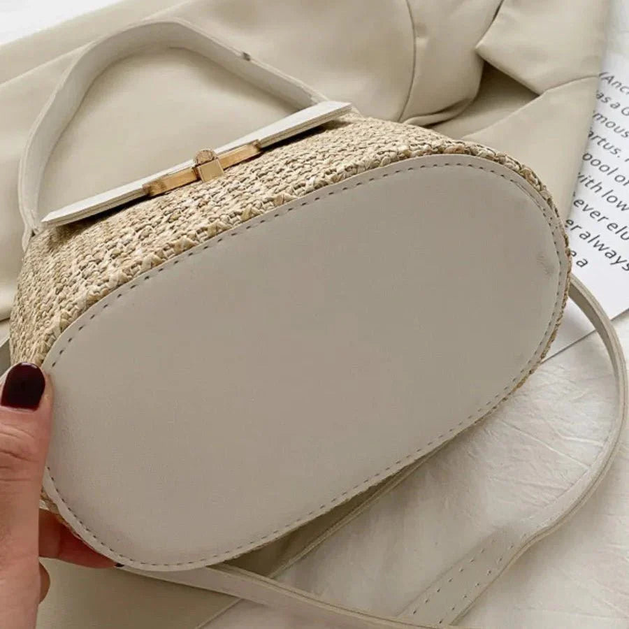 Bolso Noa | Rafia y Piel