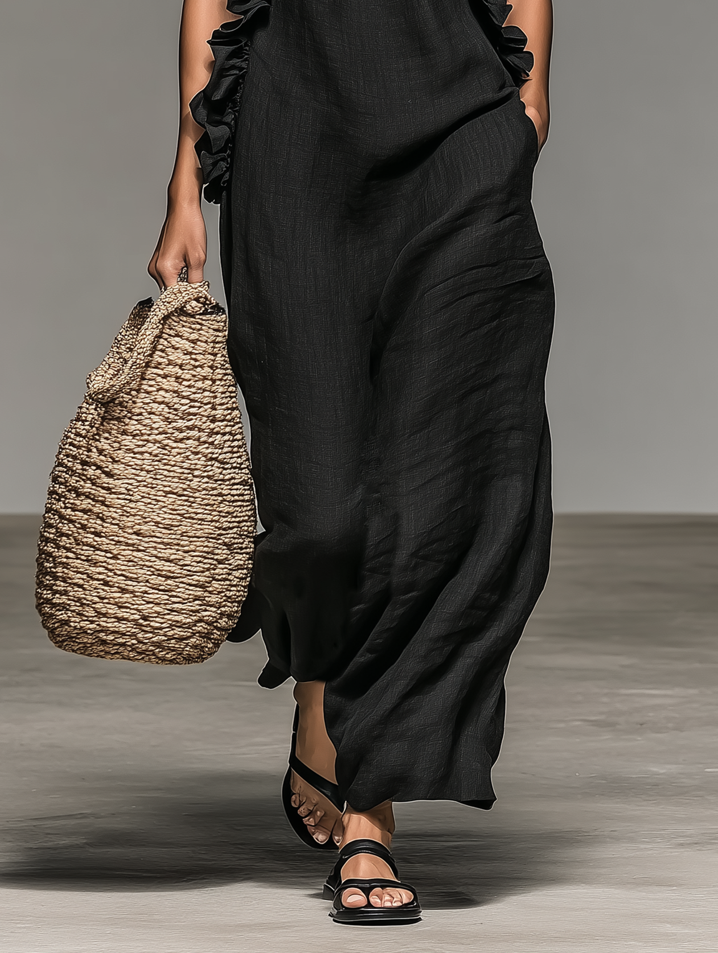 Lora | Abito Maxi con Tasche