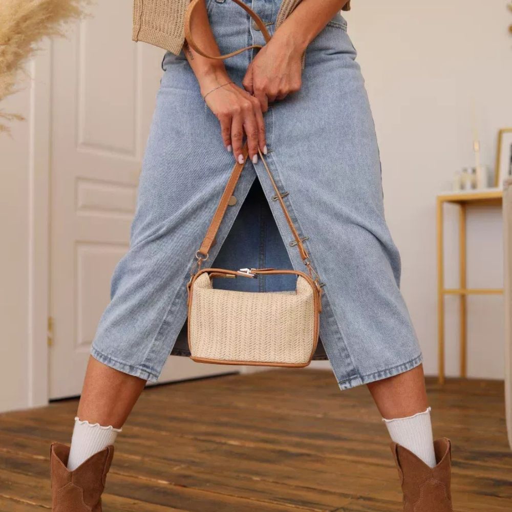 Bolso Tatiana | Rafia y Piel