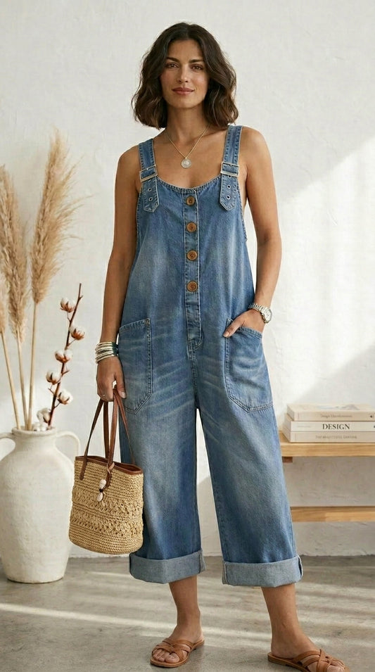Pilar Peto Vintage Azul Tirantes Ajustables