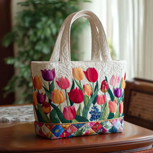 Bolso Artesanal - Jardín de Tulipanes