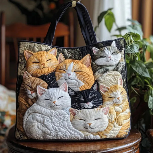 Bolso Artesanal - Gatitos Dormidos