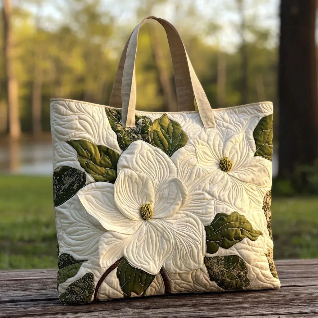Bolso Artesanal - Lirios Blancos Elegantes