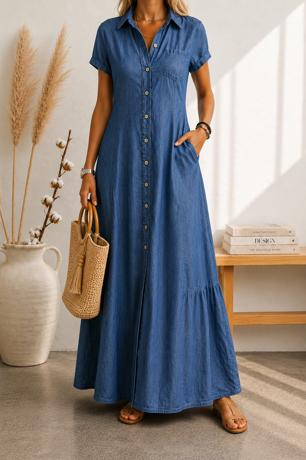 Vestido Azul Mediterráneo