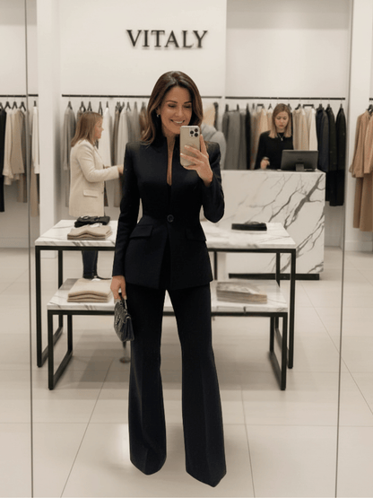 Angela| Elegante conjunto de blazer y pantalón