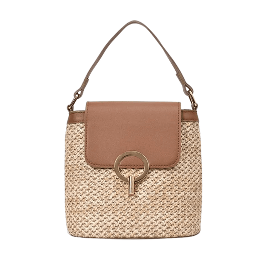 Bolso Noa | Rafia y Piel