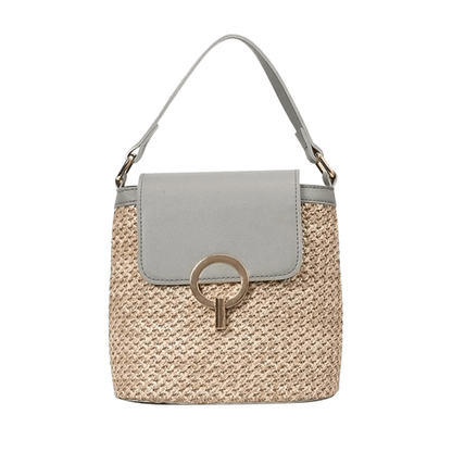 Bolso Noa | Rafia y Piel
