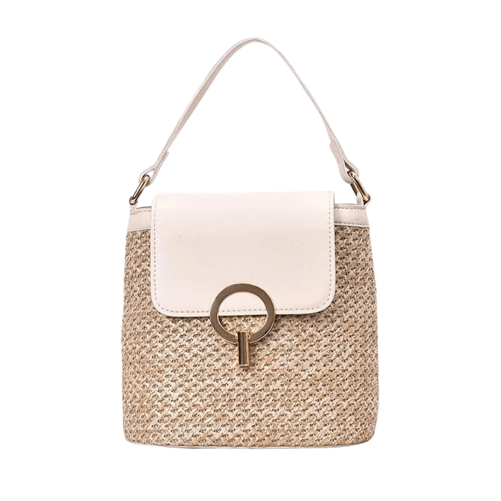 Bolso Noa | Rafia y Piel
