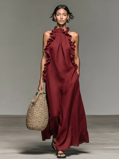 Lora | Abito Maxi con Tasche