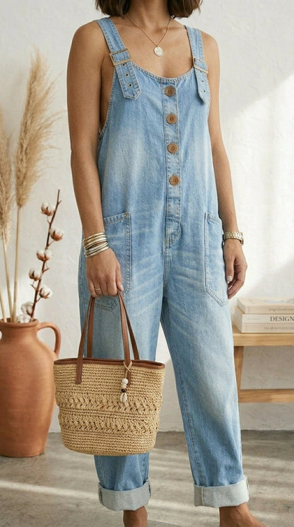 Pilar Peto Vintage Azul Tirantes Ajustables
