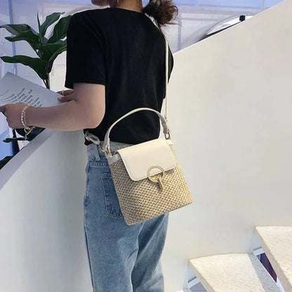 Bolso Noa | Rafia y Piel