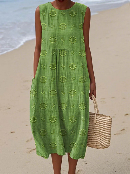 Rosa | Vestido Midi bordado