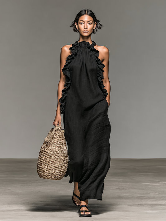 Lora | Abito Maxi con Tasche