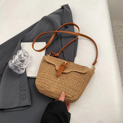 Bolso Sofía | Rafia y Piel