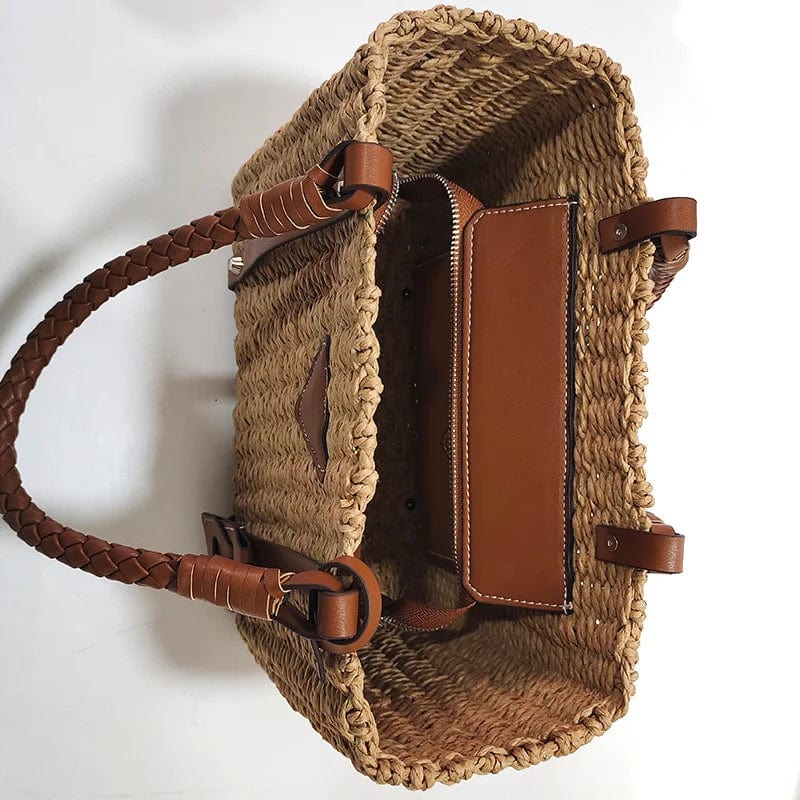 Bolso Sabrina | Rafia y Piel