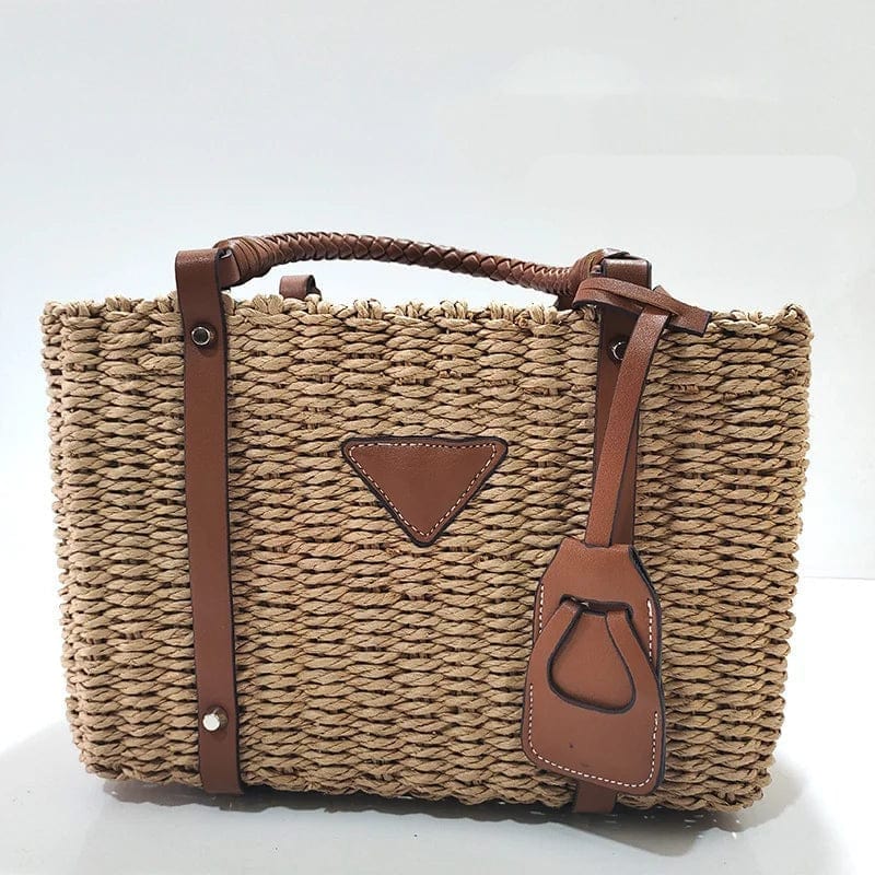 Bolso Sabrina | Rafia y Piel