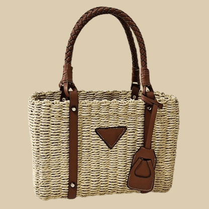 Bolso Sabrina | Rafia y Piel