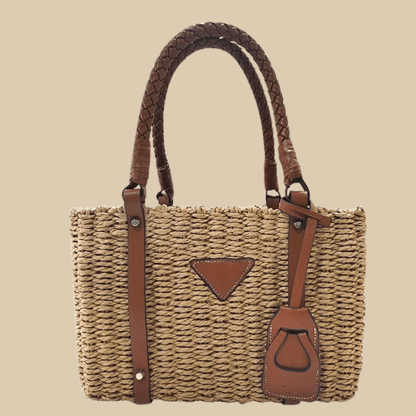 Bolso Sabrina | Rafia y Piel