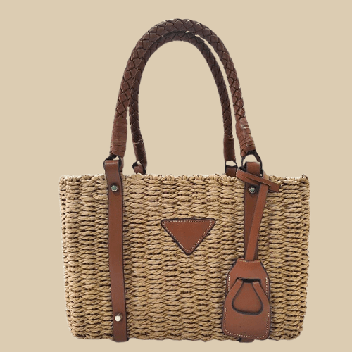 Bolso Sabrina | Rafia y Piel