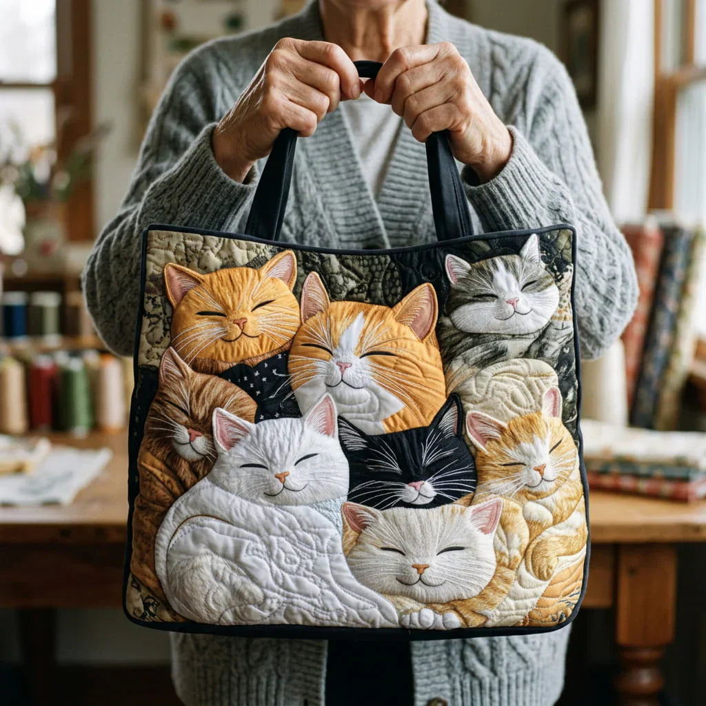 Bolso Artesanal - Gatitos Dormidos