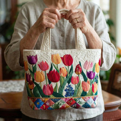 Bolso Artesanal - Jardín de Tulipanes
