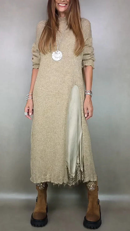 Victoria| Conjunto completo con estilo (suéter largo + vestido)