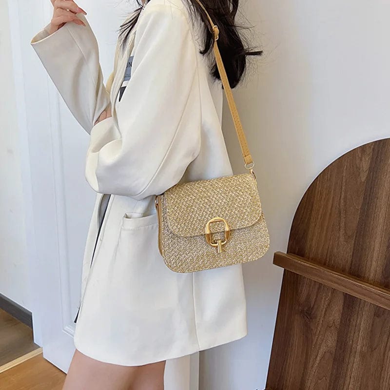 Bolso Vega | Rafia y Piel
