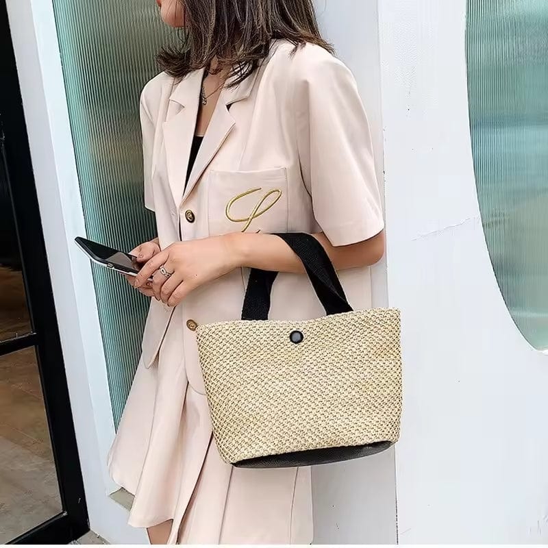 Bolso Isabel | Rafia y Piel