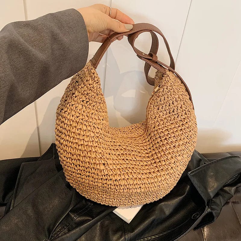 Bolso Dalia | Rafia y Piel