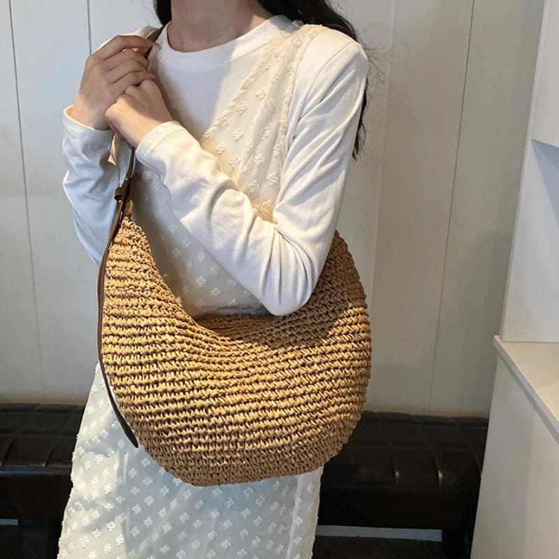 Bolso Dalia | Rafia y Piel