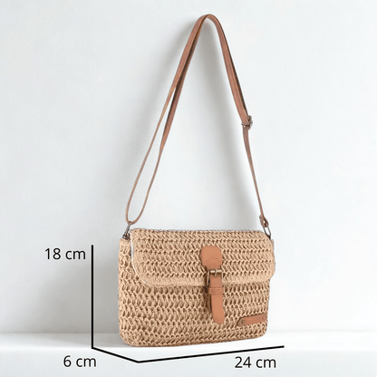 Bolso Leonor | Rafia y Piel