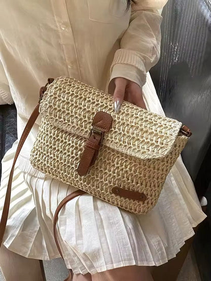 Bolso Leonor | Rafia y Piel
